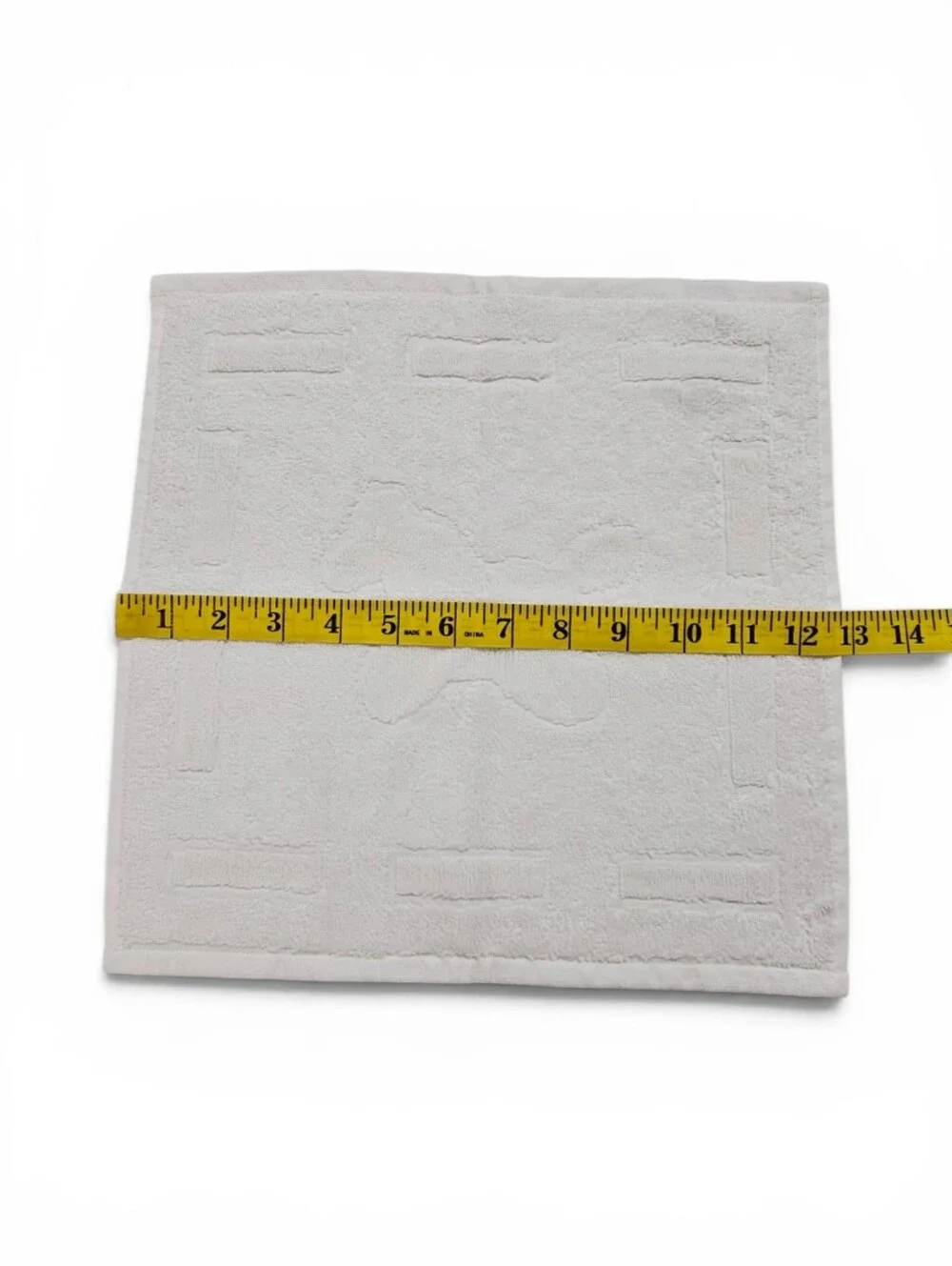 Hermès Cabribole Carre Dada Baby Terry Wash Cloth In White